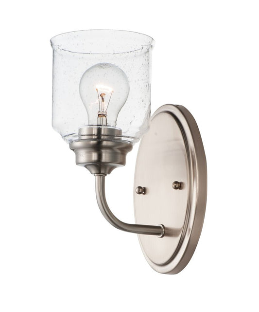 Acadia 10.5" Single Light Wall Sconce in Satin Nickel