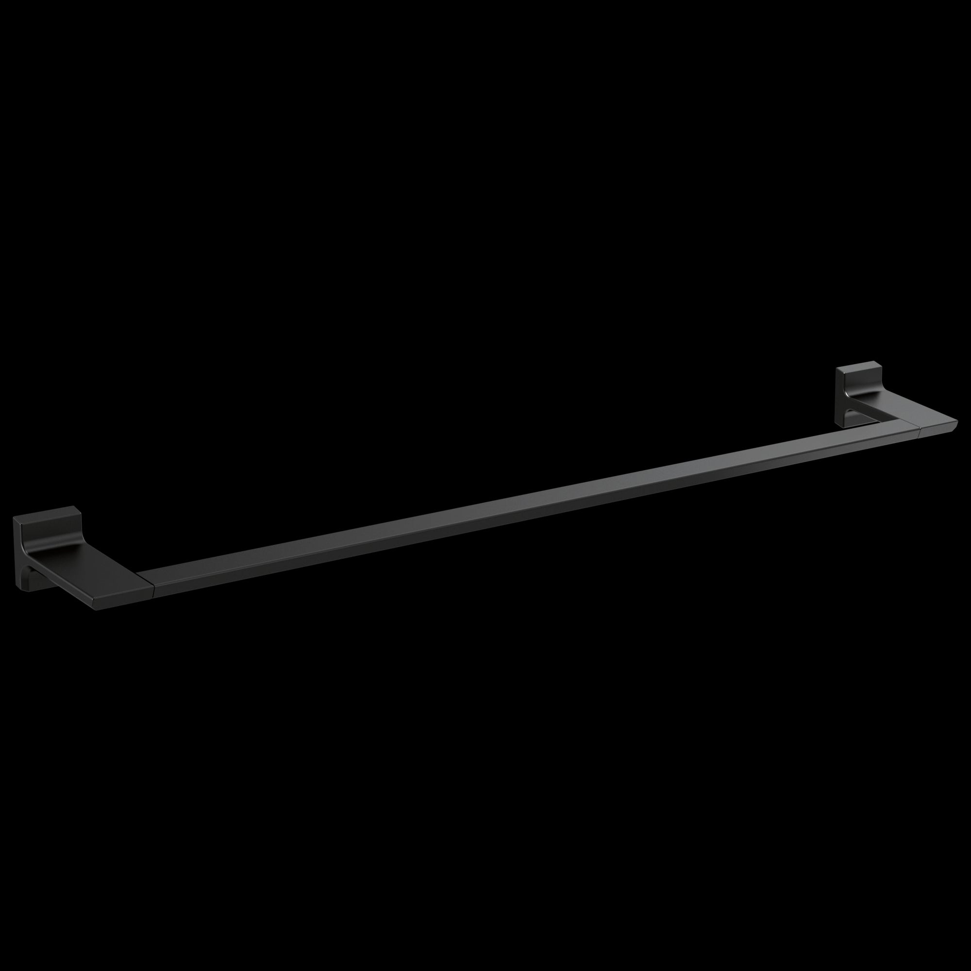 Slotted Screw Matte Black Towel Bars, CB2