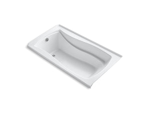 Mariposa 68.88' Acrylic Alcove Bathtub in White