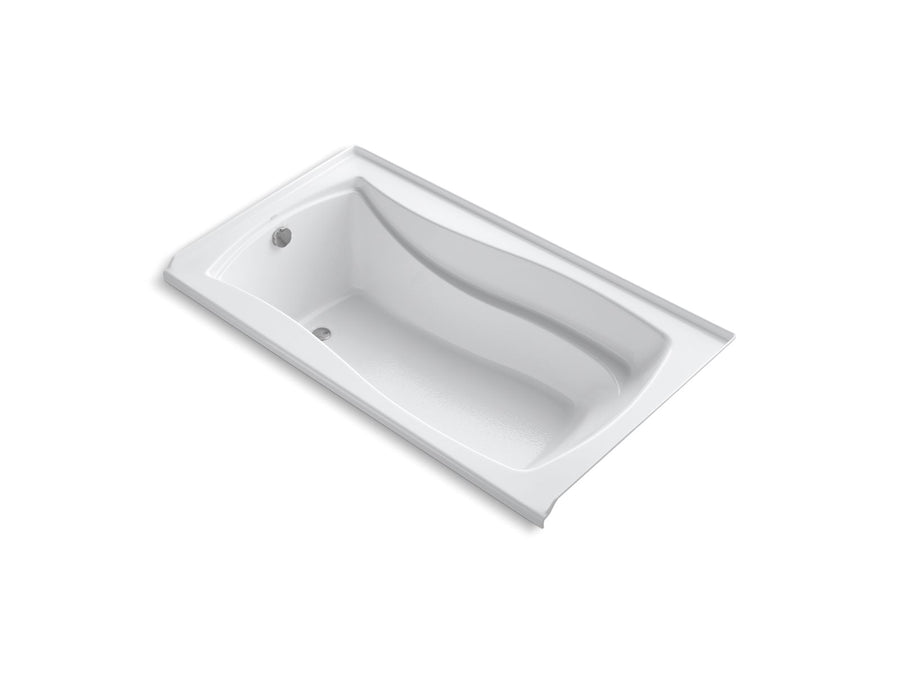 Mariposa 68.88' Acrylic Alcove Bathtub in White