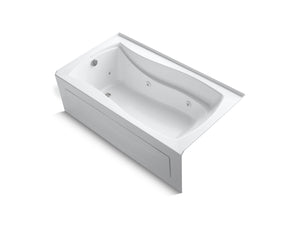 Mariposa 68.88' Acrylic Alcove Bathtub in White with Integral Apron