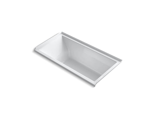 Underscore Rectangle 62.5" Acrylic Alcove Bathtub in White