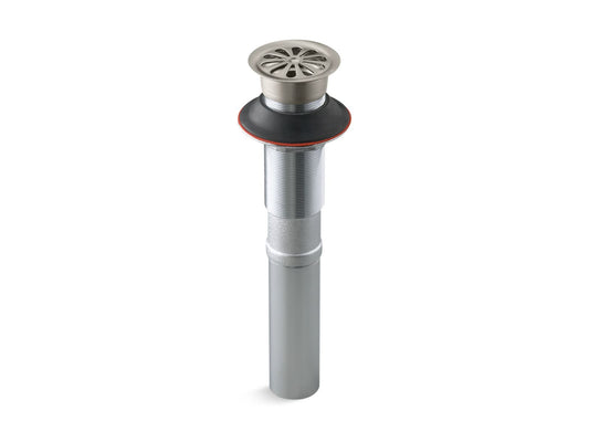 Bathroom Sink Grid Drain in Vibrant Brushed Nickel (9.75" x 4.75" x 4.25")