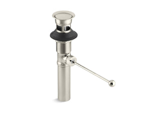 Bathroom Sink Pop-Up Clicker Drain in Vibrant Polished Nickel with Overflow (9.75' x 4.75' x 4.75')