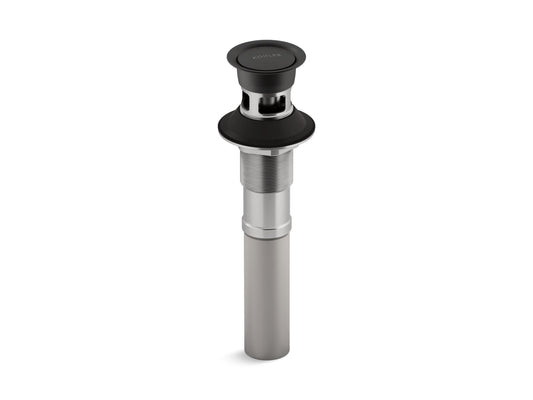Bathroom Sink Pop-Up Clicker Drain in Matte Black (9.75" x 4.75" x 4")