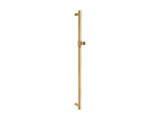 30" Slide Bar in Vibrant Brushed Moderne Brass
