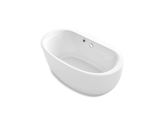 Sunstruck 70" Acrylic Freestanding Heated Surface Bathtub in White