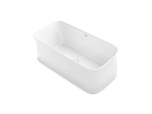 Imperator 69.5" Lithocast Freestanding Bathtub in White