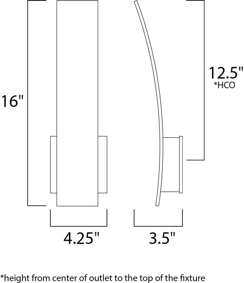 Alumilux Sconce 16' 5 Light Wall Sconce in White