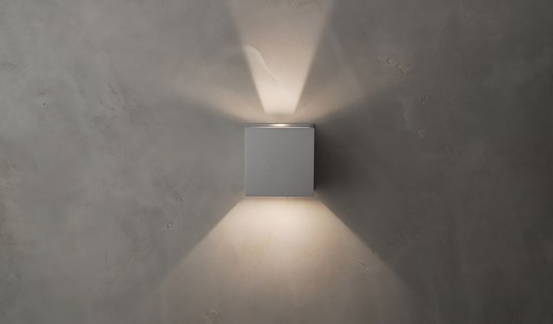 Alumilux Sconce 4.5' 2 Light Wall Sconce in Satin Aluminum