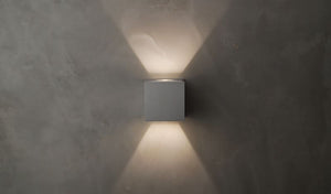 Alumilux Sconce 4.5' 2 Light Wall Sconce in Satin Aluminum
