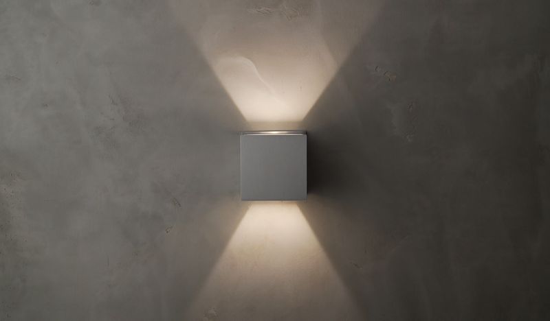 Alumilux Sconce 4.5' 2 Light Wall Sconce in Satin Aluminum
