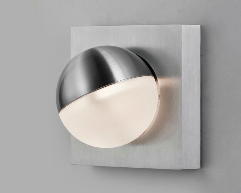 Alumilux Sconce 4.25' Single Light Wall Sconce in Satin Aluminum