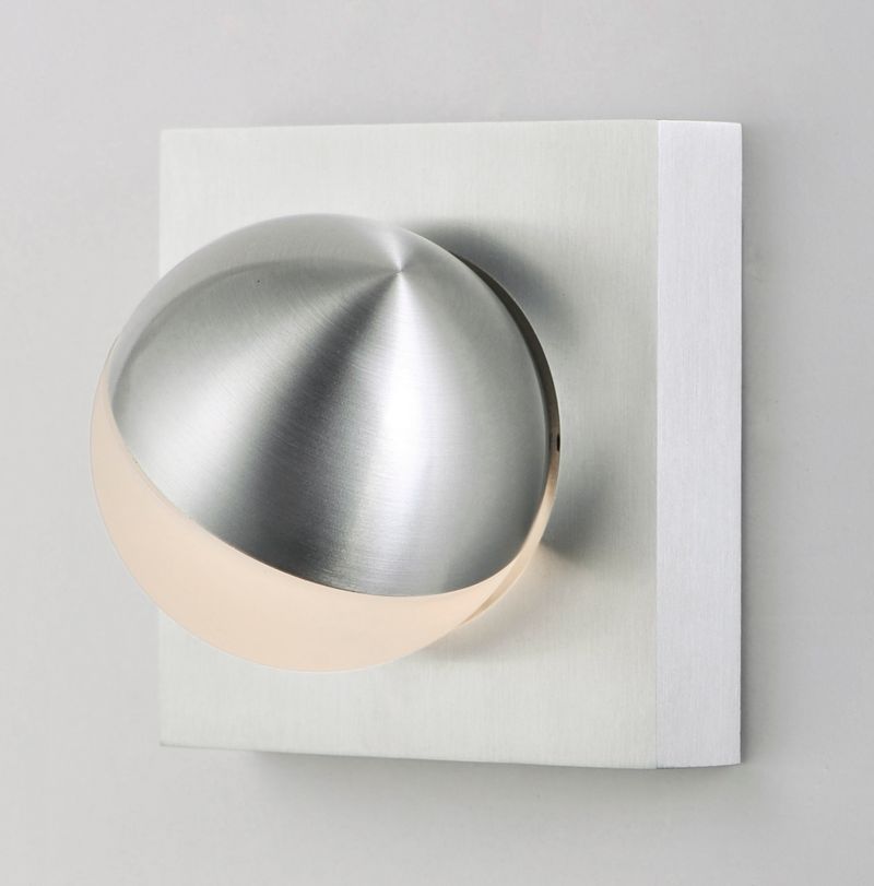 Alumilux Sconce 4.25' Single Light Wall Sconce in Satin Aluminum