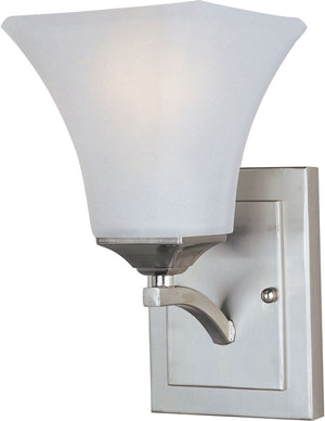 Aurora 10' Single Light Wall Sconce in Satin Nickel