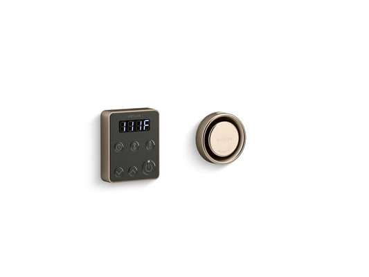 Invigoration Series Steam Generator Control Kit in Vibrant Brushed Bronze