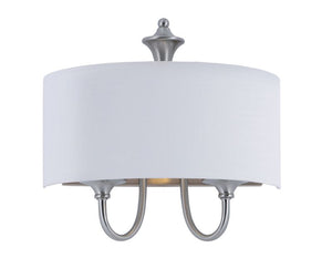 Bongo 13.5' 2 Light Wall Sconce in Satin Nickel