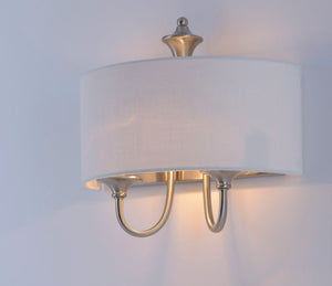 Bongo 13.5' 2 Light Wall Sconce in Satin Nickel