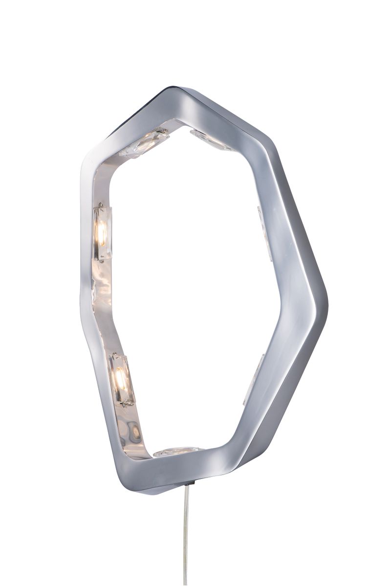 Boulder 22' 7 Light Wall Sconce in Polished Chrome