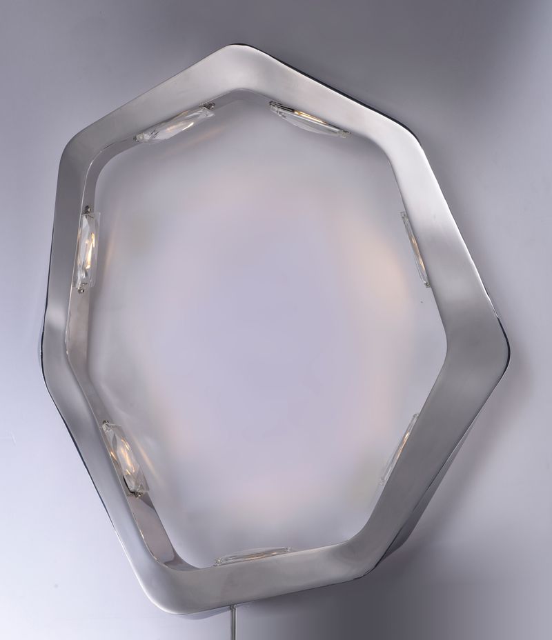 Boulder 22' 7 Light Wall Sconce in Polished Chrome
