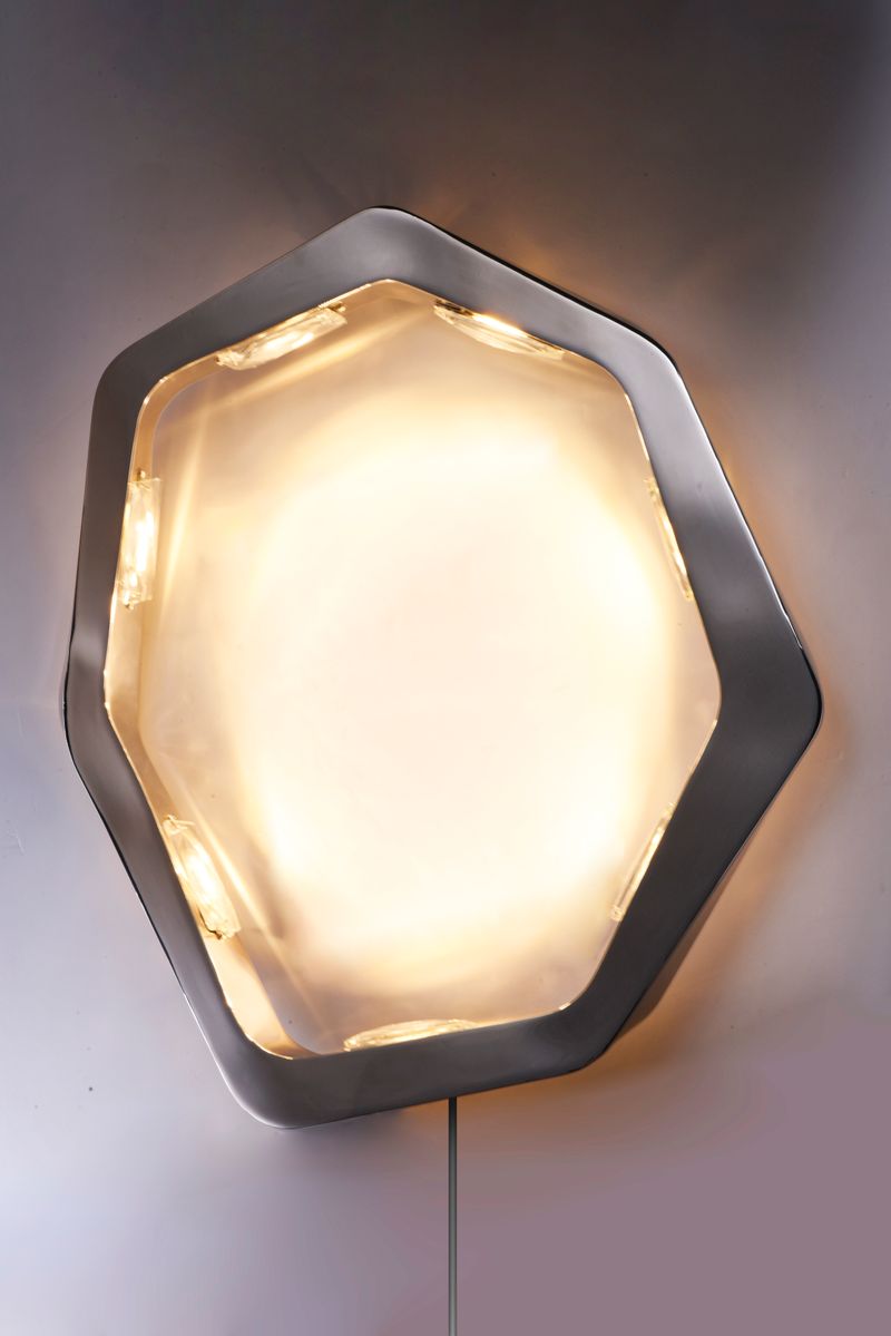 Boulder 22' 7 Light Wall Sconce in Polished Chrome