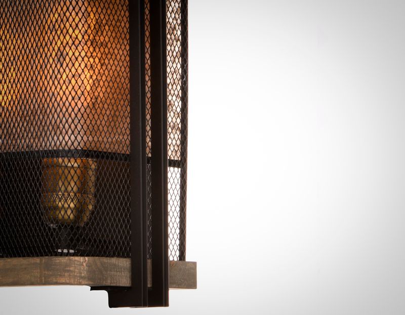 Boundry 13.25' 2 Light Wall Sconce in Black and Barn Wood and Antique Brass