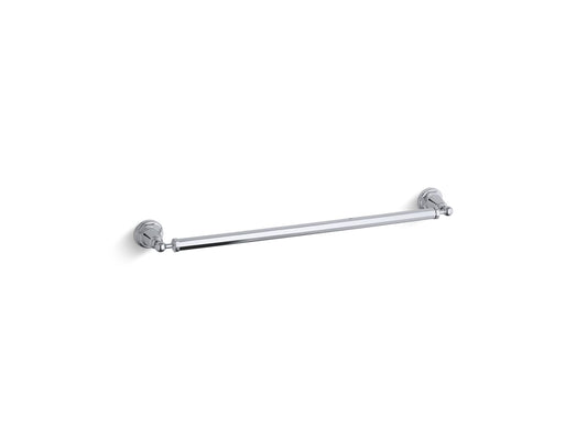 Pinstripe 28" Towel Bar in Polished Chrome