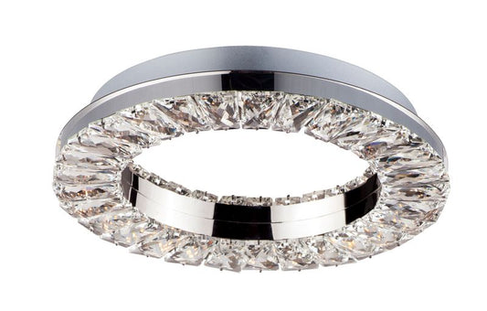 Charm 12" Single Light Wall Sconce in Polished Chrome