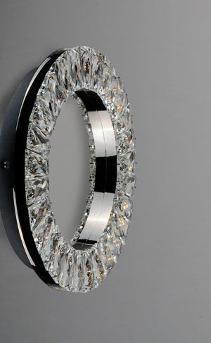 Charm 12' Single Light Wall Sconce in Polished Chrome