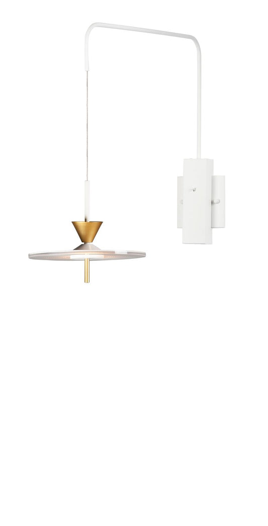 Circuit 43.25" Single Light Wall Sconce in Matte White