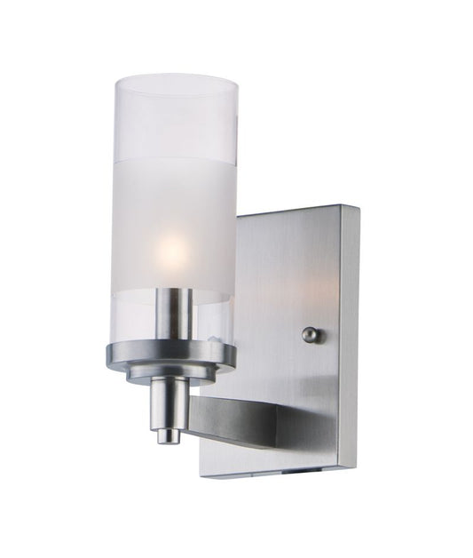 Crescendo 9" Single Light Wall Sconce in Satin Nickel