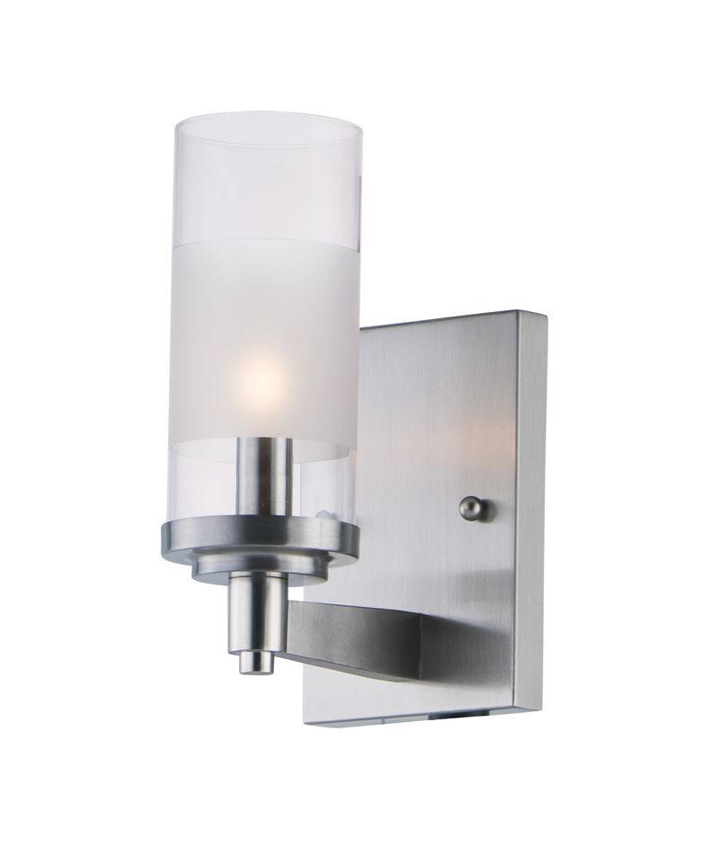 Crescendo 9' Single Light Wall Sconce in Satin Nickel