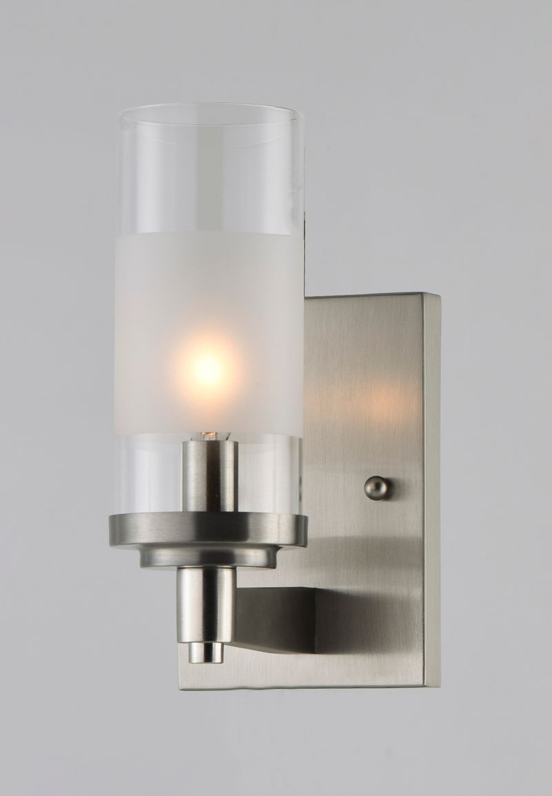 Crescendo 9' Single Light Wall Sconce in Satin Nickel