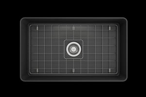 Aderci 30' x 18' x 10' Single-Basin Farmhouse Apron Front Kitchen Sink in Matte Dark Gray