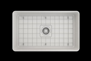 Aderci 30' x 18' x 10' Single-Basin Farmhouse Apron Front Kitchen Sink in White