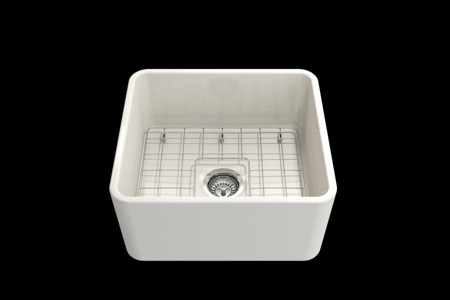 Classico 20' x 18' x 10' Single-Basin Farmhouse Apron Front Kitchen Sink in Biscuit