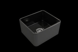 Classico 20' x 18' x 10' Single-Basin Farmhouse Apron Front Kitchen Sink in Black