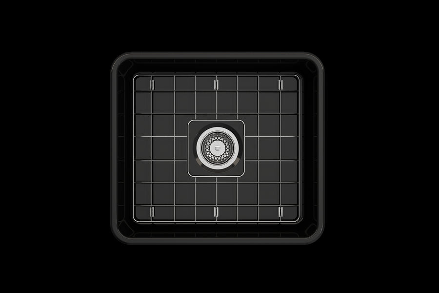 Classico 20' x 18' x 10' Single-Basin Farmhouse Apron Front Kitchen Sink in Black