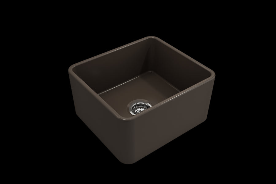 Classico 20' x 18' x 10' Single-Basin Farmhouse Apron Front Kitchen Sink in Matte Brown