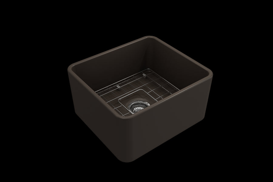 Classico 20' x 18' x 10' Single-Basin Farmhouse Apron Front Kitchen Sink in Matte Brown