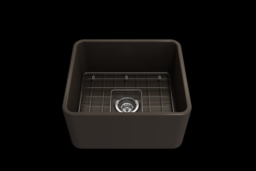 Classico 20' x 18' x 10' Single-Basin Farmhouse Apron Front Kitchen Sink in Matte Brown