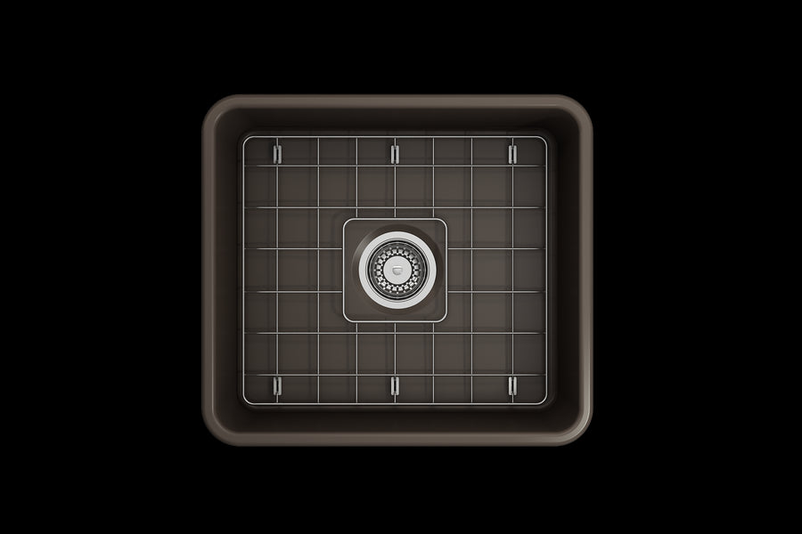 Classico 20' x 18' x 10' Single-Basin Farmhouse Apron Front Kitchen Sink in Matte Brown