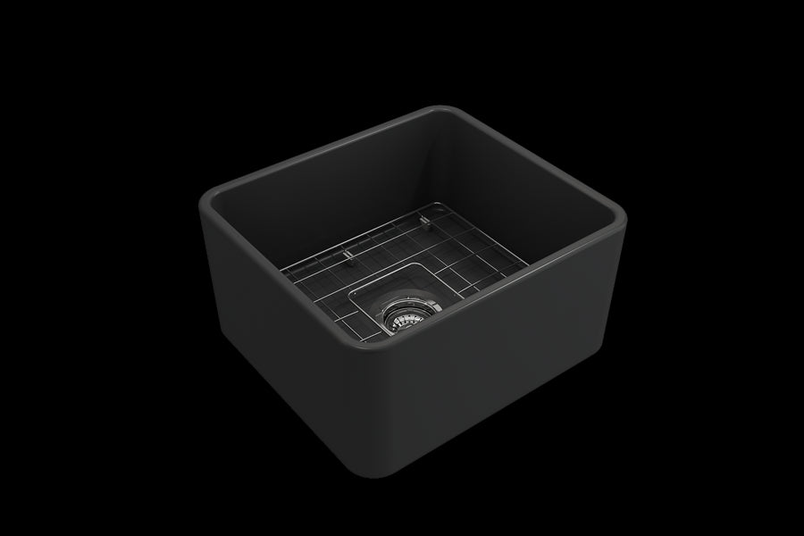 Classico 20' x 18' x 10' Single-Basin Farmhouse Apron Front Kitchen Sink in Matte Dark Gray