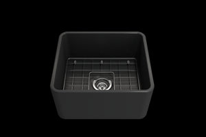 Classico 20' x 18' x 10' Single-Basin Farmhouse Apron Front Kitchen Sink in Matte Dark Gray