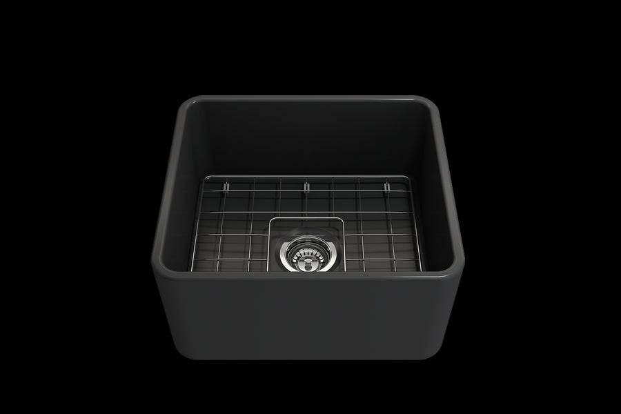 Classico 20' x 18' x 10' Single-Basin Farmhouse Apron Front Kitchen Sink in Matte Dark Gray