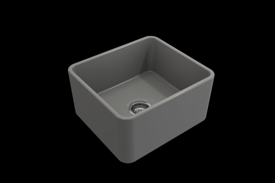 Classico 20' x 18' x 10' Single-Basin Farmhouse Apron Front Kitchen Sink in Matte Gray