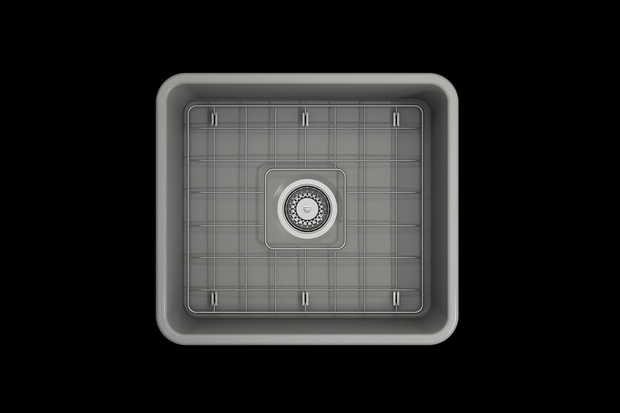 Classico 20' x 18' x 10' Single-Basin Farmhouse Apron Front Kitchen Sink in Matte Gray