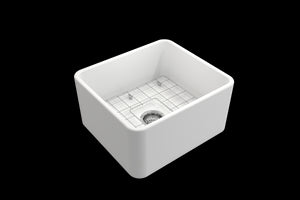 Classico 20' x 18' x 10' Single-Basin Farmhouse Apron Front Kitchen Sink in Matte White