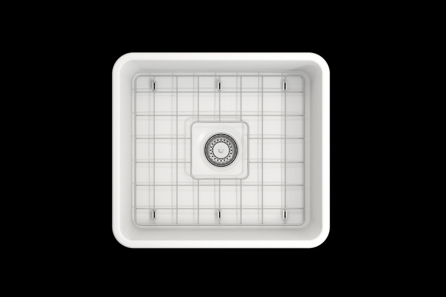 Classico 20' x 18' x 10' Single-Basin Farmhouse Apron Front Kitchen Sink in Matte White