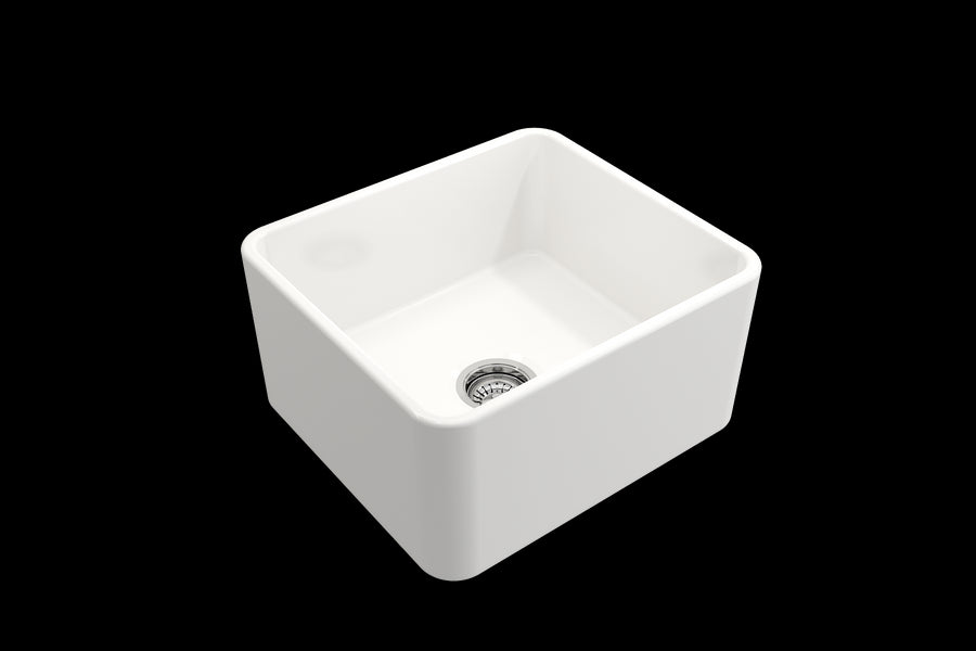 Classico 20' x 18' x 10' Single-Basin Farmhouse Apron Front Kitchen Sink in White